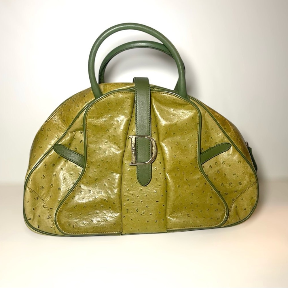 Christian Dior F/W 2000 Ostrich Bowling Bag